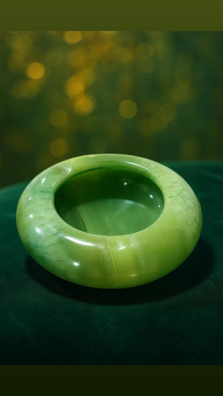 طفاية من الرخام الطبيعى الاخضر