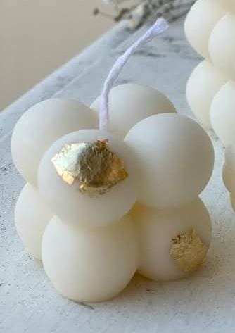 شمعة الميني بابلز الذهبيه